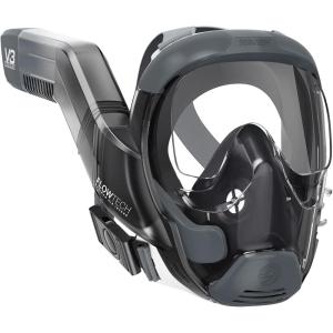 Seaview 180 V3 Full Face Snorkel Mask Adult- The V3 is The Perfect Snorkeling Gear for Adults- Snorkel Mask with 180 Panoramic Viewing and Up to 600% Easier Breathing- Patented Flowtech Air Intake(Stealth)