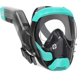 Seaview 180 V3 Full Face Snorkel Mask Adult- The V3 is The Perfect Snorkeling Gear for Adults- Snorkel Mask with 180 Panoramic Viewing and Up to 600% Easier Breathing- Patented Flowtech Air Intake(Turquoise)
