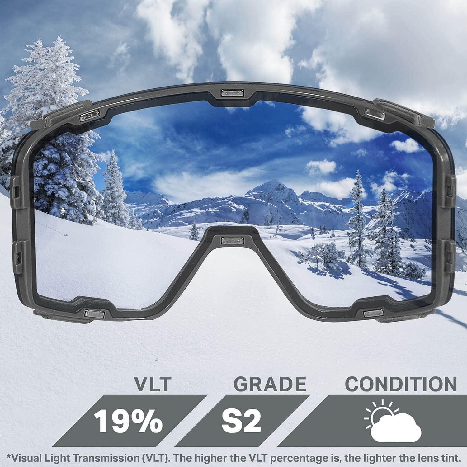 imageWildHorn Outfitters UnisexAdult Pipeline Ski Goggle Replacement LensBlaze