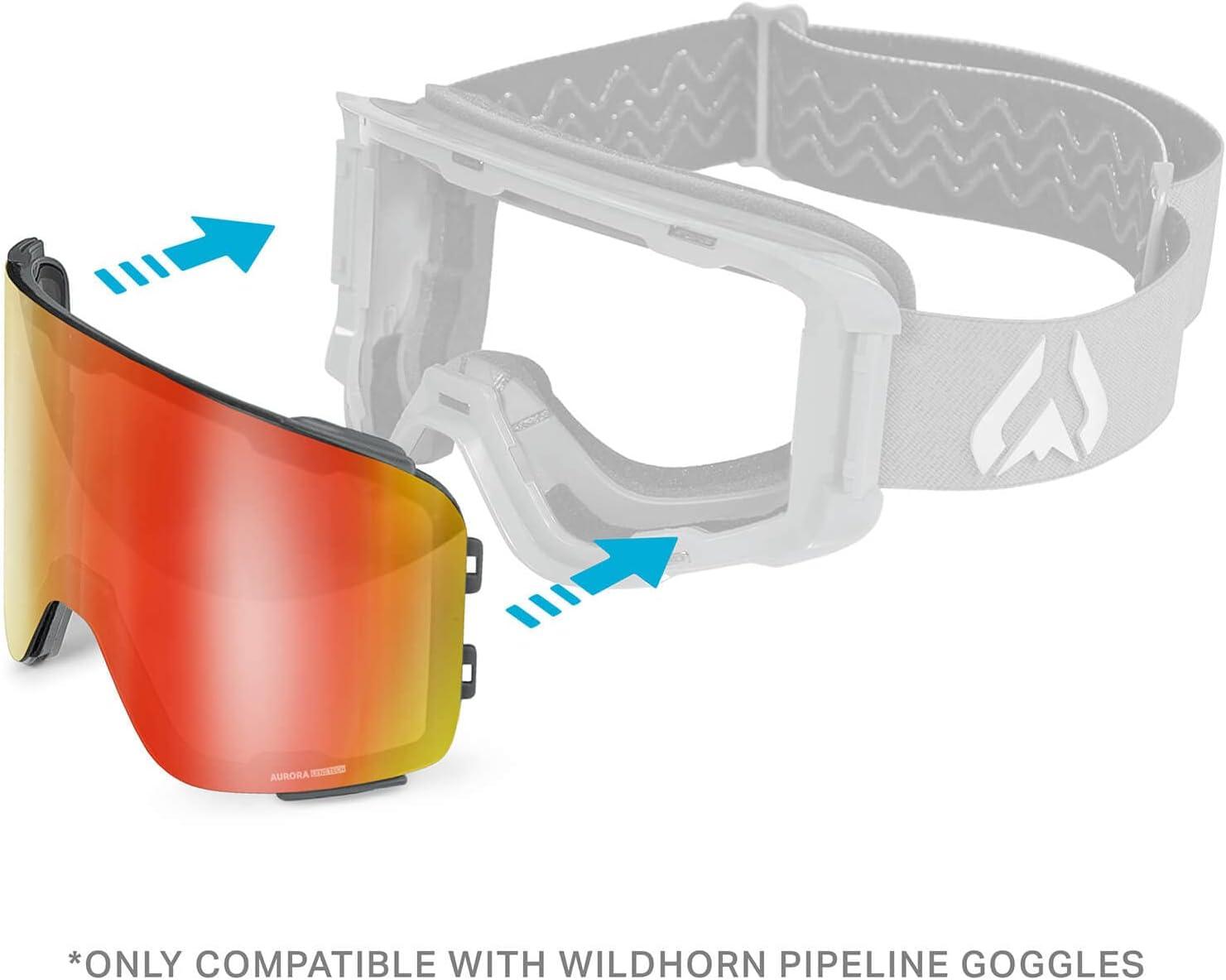 imageWildHorn Outfitters UnisexAdult Pipeline Ski Goggle Replacement LensBlaze
