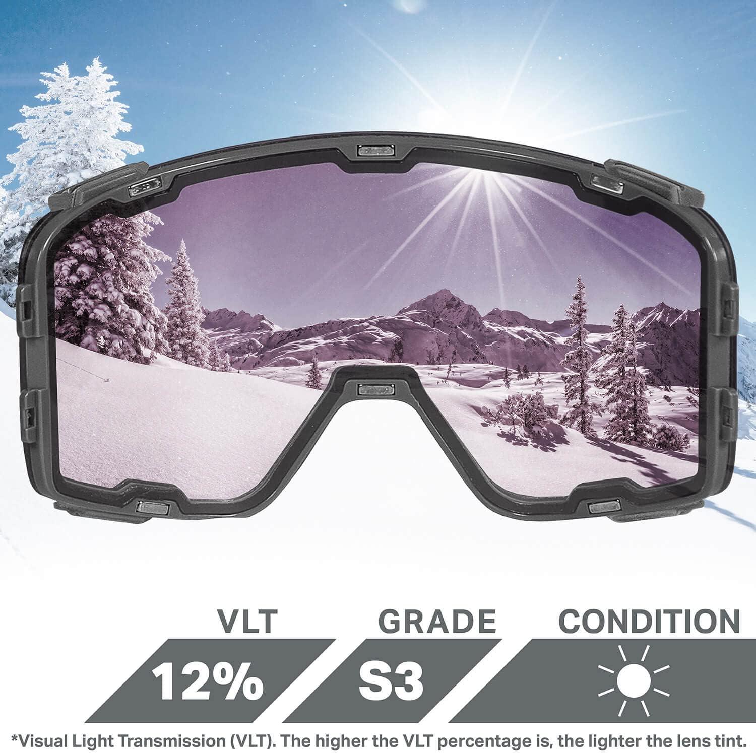 imageWildHorn Outfitters UnisexAdult Pipeline Ski Goggle Replacement LensRose