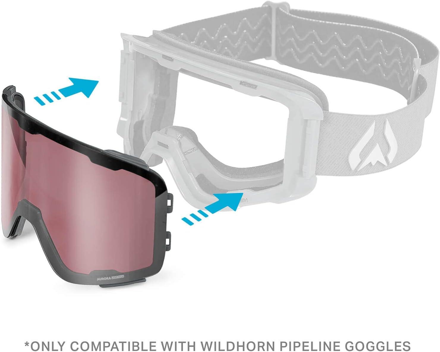imageWildHorn Outfitters UnisexAdult Pipeline Ski Goggle Replacement LensRose