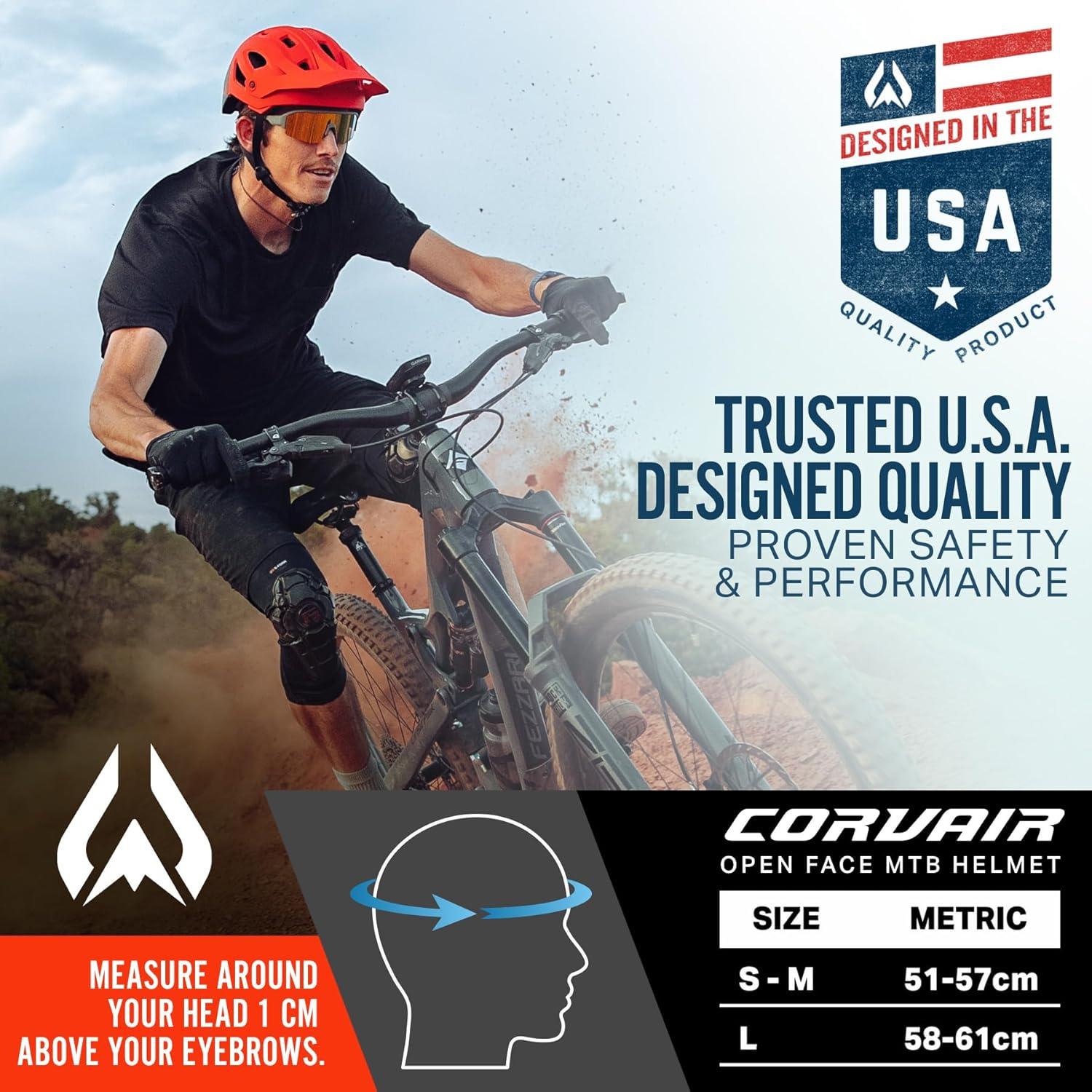 imageWildhorn Corvair Mountain Bike Helmet for Men and Women with Maximum Venting FTA fit System ampamp Adjustable Visor Adjustable Sizing Adult Bike Helmets for Women and Men Stylish All Around MTB HelmetEmber Red