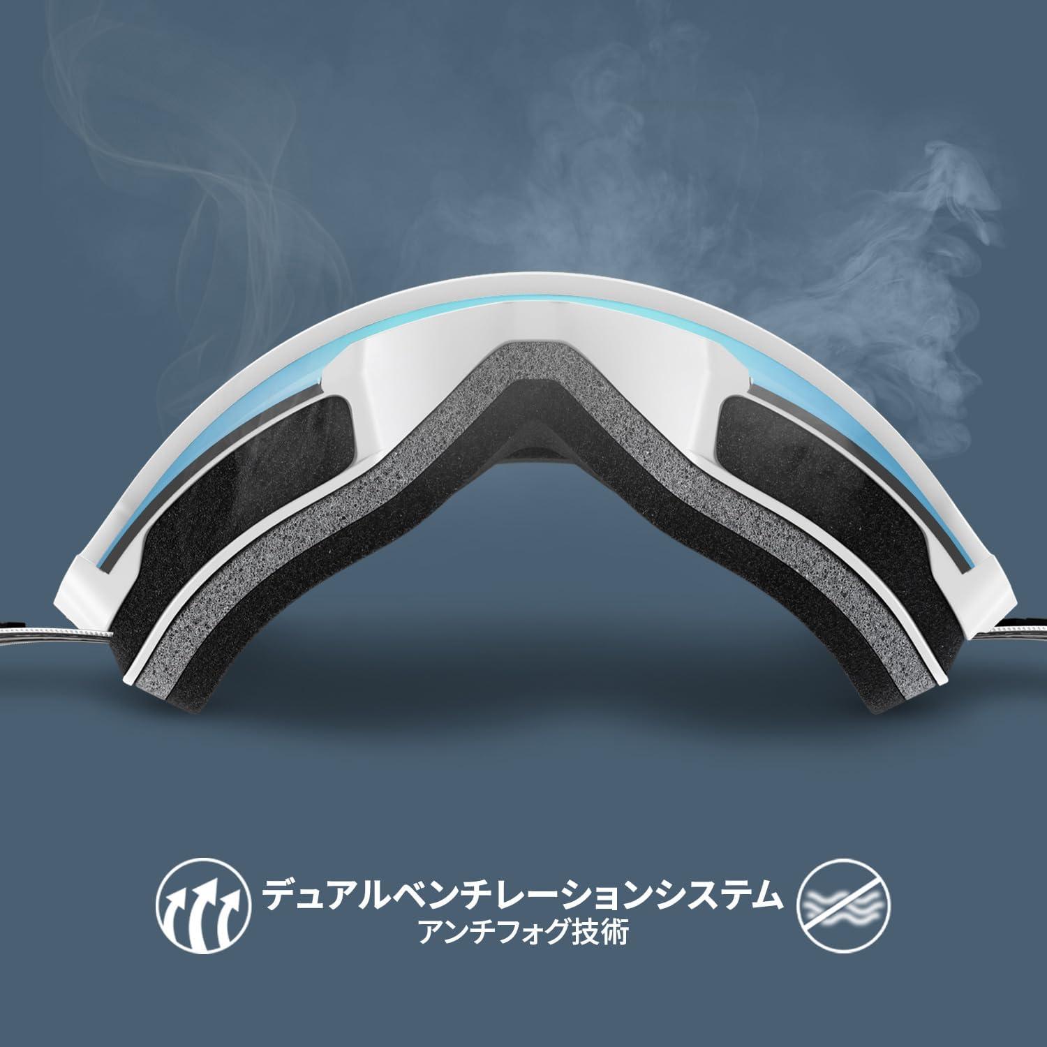imageWildhorn Cristo Ski Goggles Men Women 100 UV AntiFog OTG Snowboard Goggles US Ski Team Official Supplier Snow GogglesArcticwhiteicebluerb