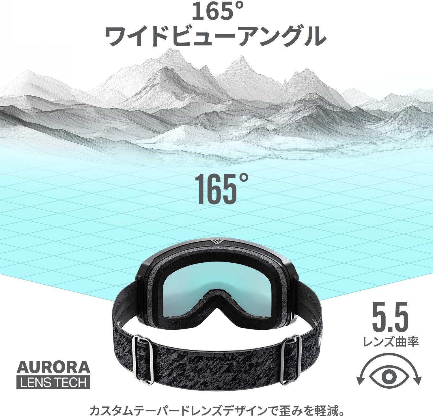 imageWildhorn Cristo Ski Goggles Men Women 100 UV AntiFog OTG Snowboard Goggles US Ski Team Official Supplier Snow GogglesArcticwhitesapphirerb