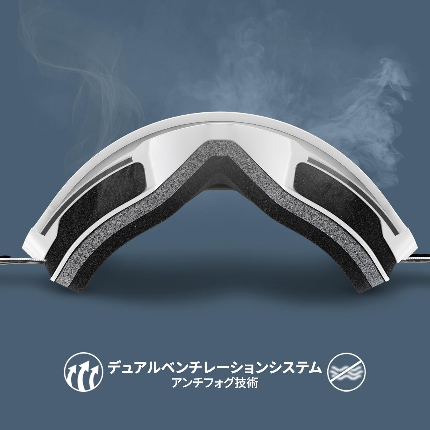imageWildhorn Cristo Ski Goggles Men Women 100 UV AntiFog OTG Snowboard Goggles US Ski Team Official Supplier Snow GogglesArcticwhitesilverrb