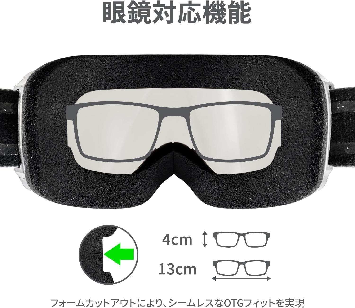 imageWildhorn Cristo Ski Goggles Men Women 100 UV AntiFog OTG Snowboard Goggles US Ski Team Official Supplier Snow GogglesArcticwhitesilverrb
