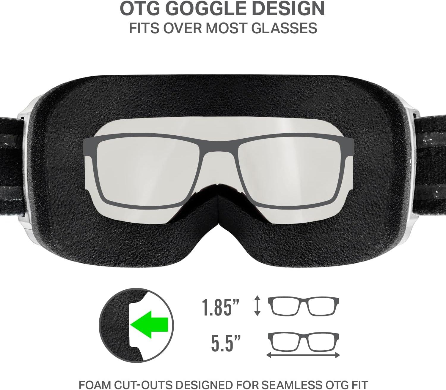 imageWildhorn Cristo Ski Goggles Men Women 100 UV AntiFog OTG Snowboard Goggles US Ski Team Official Supplier Snow GogglesStealthblazerb