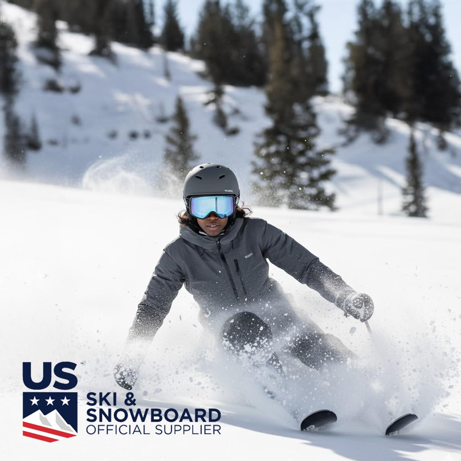 imageWildhorn Cristo Ski Goggles Men Women 100 UV AntiFog OTG Snowboard Goggles US Ski Team Official Supplier Snow GogglesStealthicebluerb