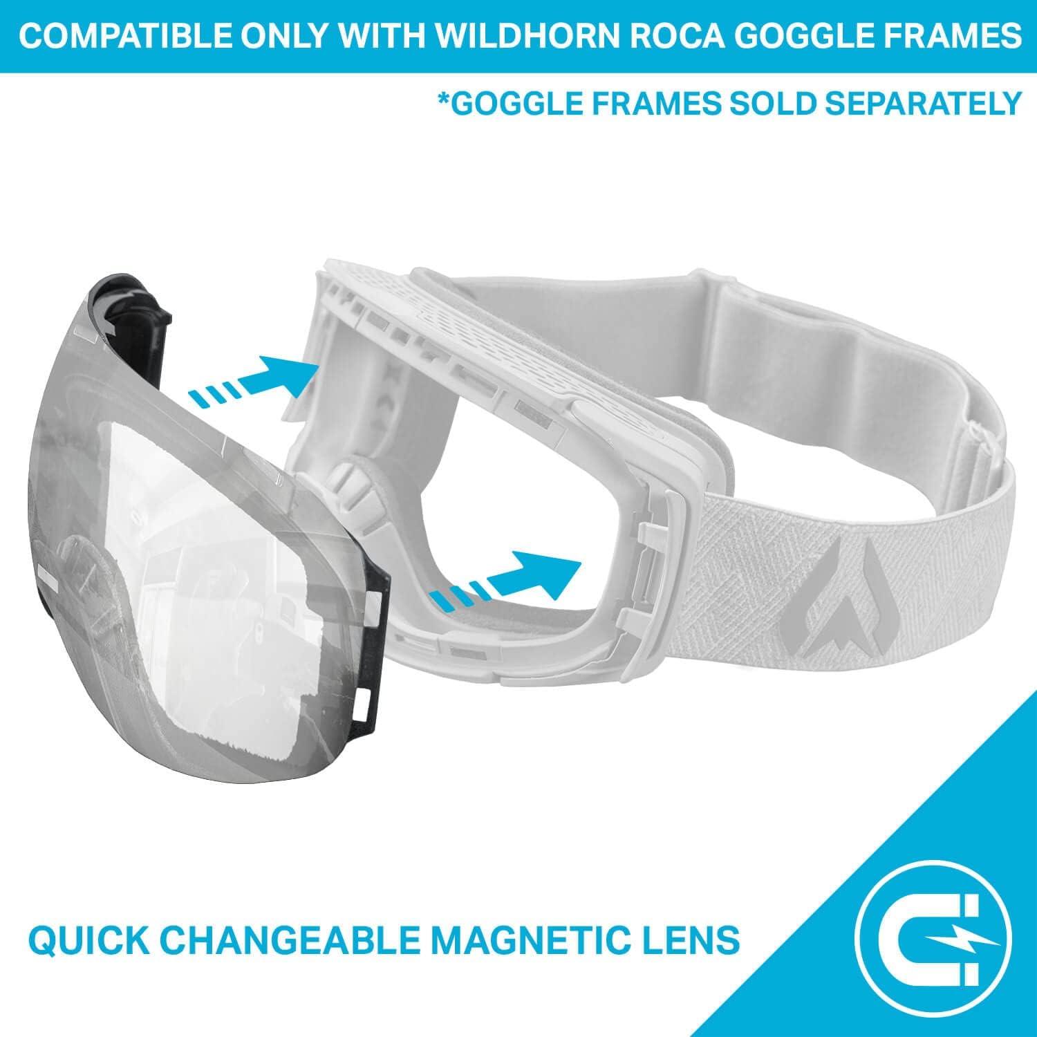 imageWildhorn Outfitters Roca Ski Goggles ExtraReplacement Frameless Lens Adult Clear