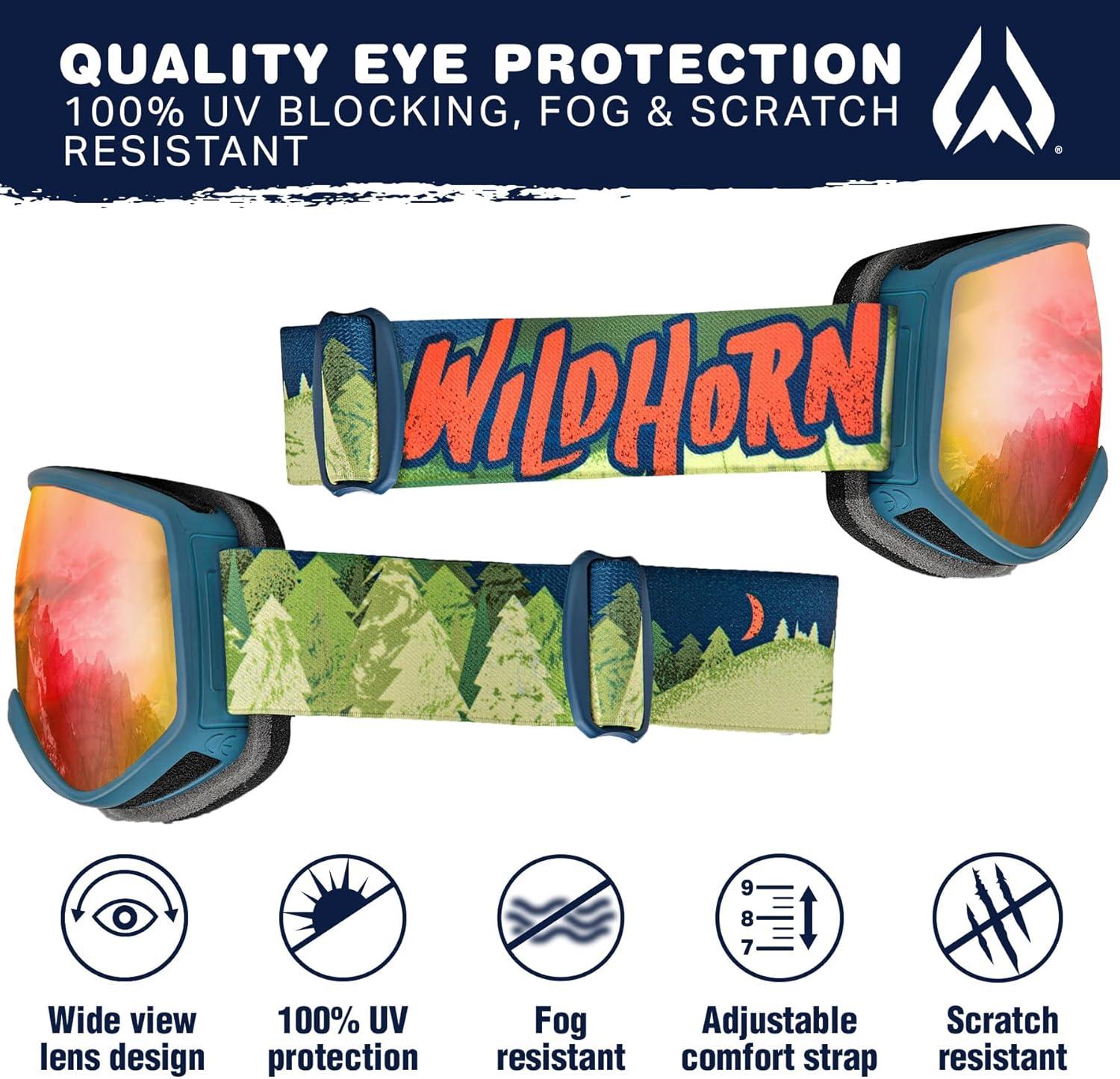 imageWildhorn Spire Combo Pack Kids Ski Helmet Snowboard Helmet with Goggles for Toddlers Boys ampamp Girls US Ski Team Official Supplier