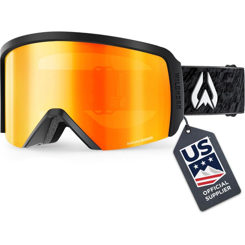 imageWildhorn Cristo Ski Goggles Men Women 100 UV AntiFog OTG Snowboard Goggles US Ski Team Official Supplier Snow GogglesStealthblazerb