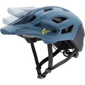 Wildhorn Corvair Mountain Bike Helmet for Men and Women with Maximum Venting, FTA fit System & Adjustable Visor. Adjustable Sizing Adult Bike Helmets for Women and Men. Stylish All Around MTB Helmet(Smoke Blue)