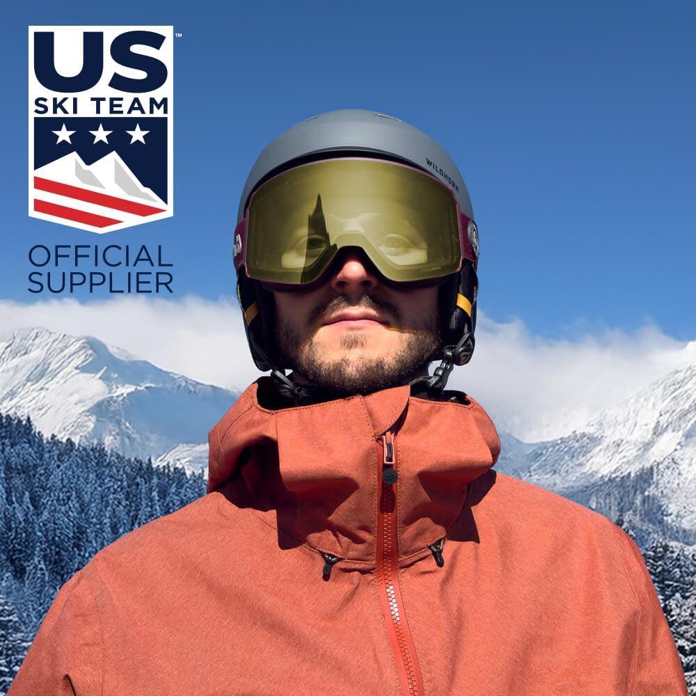 imageWildhorn Outfitters Roca Pro Ski Goggles ExtraReplacement Frameless Lens 185 ViewLlyellow