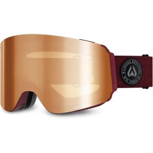 Wildhorn Roca Pro Ski Goggles Men Women, Ultra wide FOV 185° snowboard goggles, Anti-Fog/Scratch 100% UV(Cordova-amber)