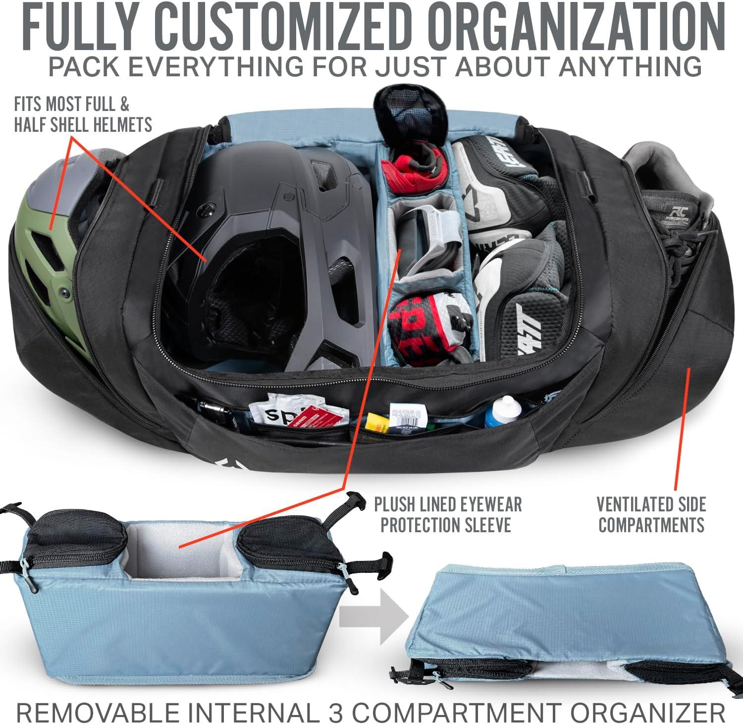 imageWildhorn Gulch 70L MTB Duffle Bag for Travel Lightweight ampamp Durable Gym Bag for Women ampamp Men Ideal for Biking Motorcycle and Sports
