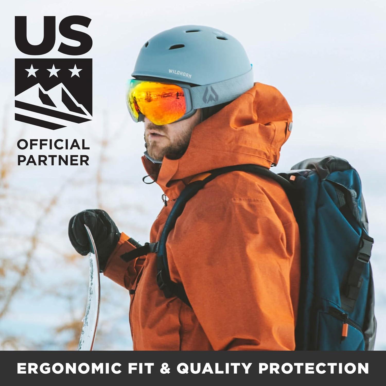 imageWildhorn Drift Snowboard Helmet Ski Helmet Women Men amp Youth US Ski Team Official Supplier Lightweight with 13 Adjustable Vents Premium ConstructionStone Gray