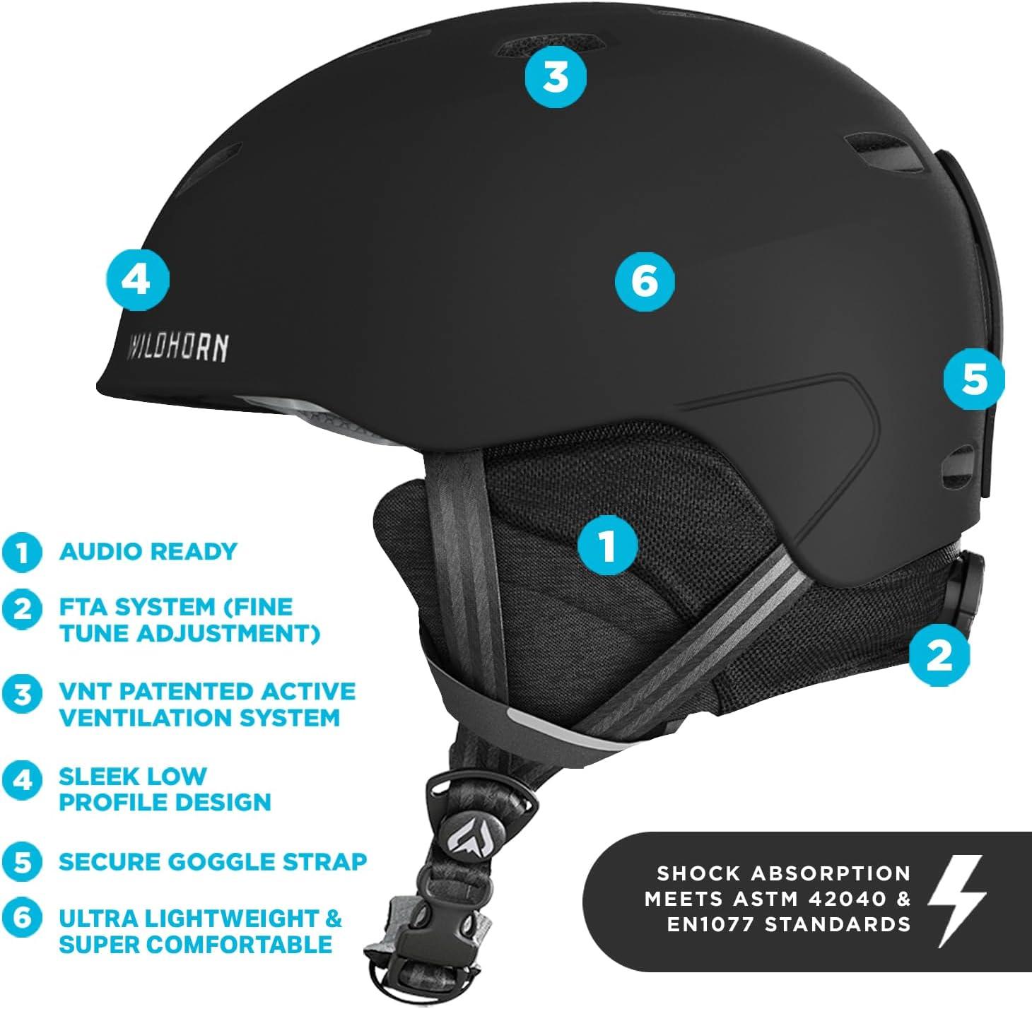 imageWildhorn Drift Snowboard Helmet Ski Helmet Women Men amp Youth US Ski Team Official Supplier Lightweight with 13 Adjustable Vents Premium ConstructionStealth