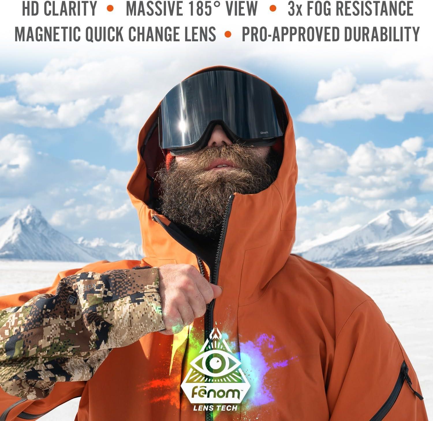 imageWildhorn Maxfield Pro Ski Goggles for Men amp Women Fenom Lens Technology AntiFog Interchangeable Lenses UV400Ejack