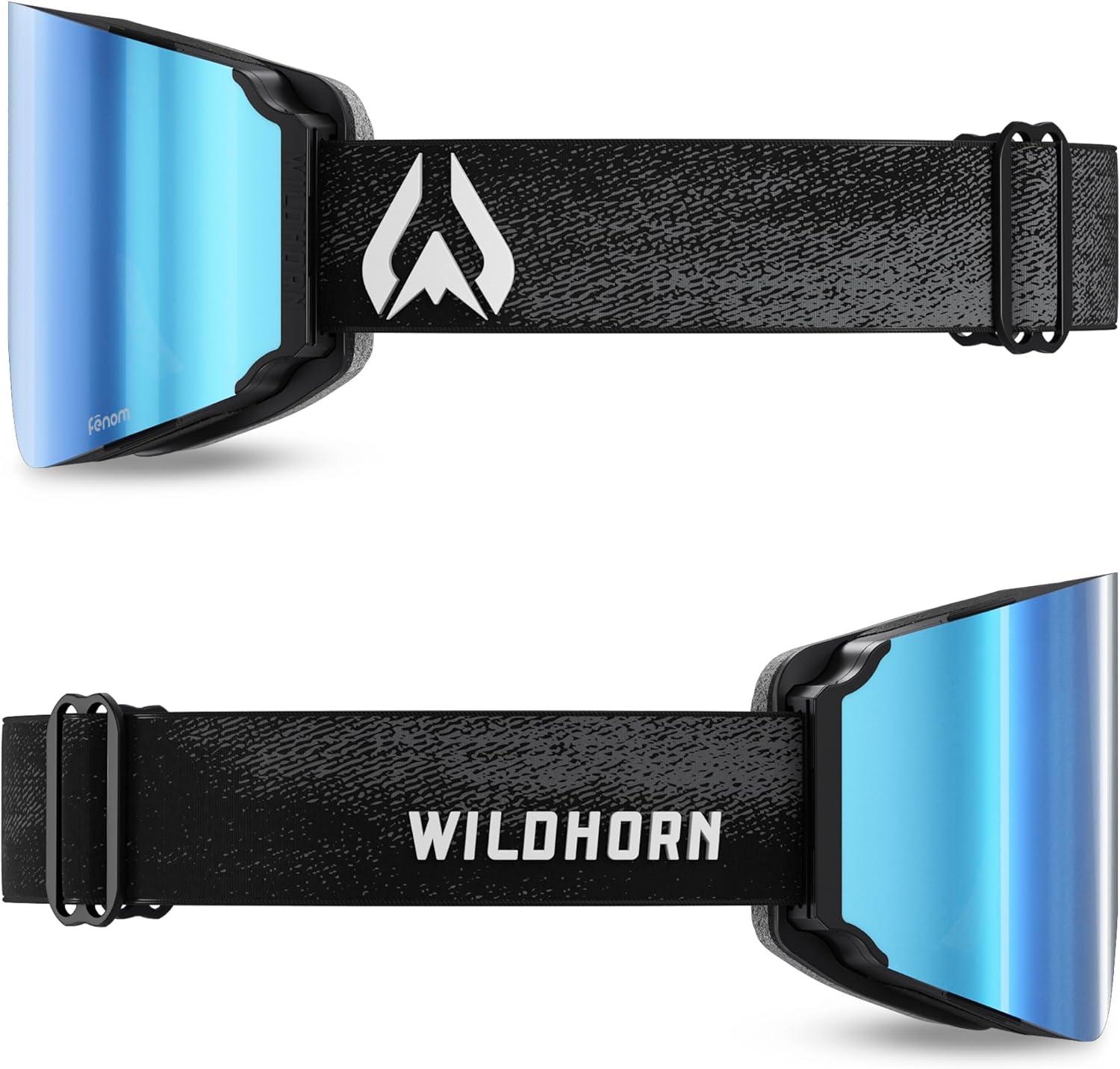 imageWildhorn Maxfield Pro Ski Goggles for Men amp Women Fenom Lens Technology AntiFog Interchangeable Lenses UV400Stealthiceblue